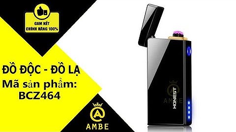 Hộp quẹt cảm ứng tia Plasma sạc điện USB Honest BCZ464