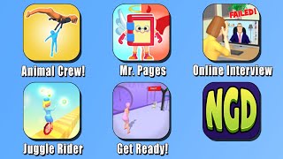 Animal Crew!, Mr. Pages, Online Interview, Juggle Rider, Get Ready! | New Games Daily screenshot 5