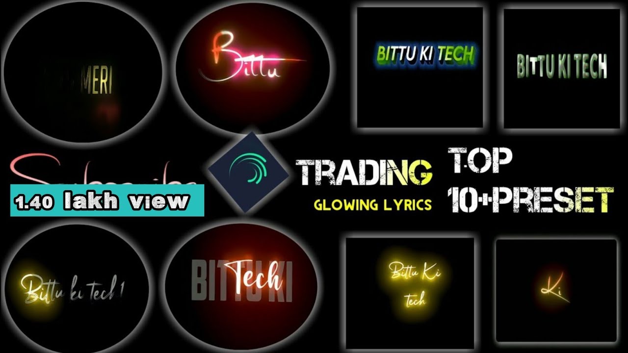 Top 10+Emoji🔥Alight Motion Text Animation Presets AlightMotion Preset