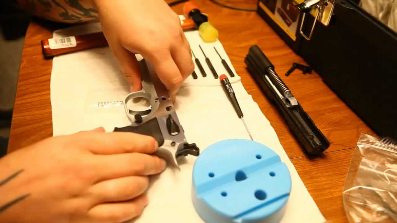 Remove Hammer, Hammer Spring, And Sear Housing From EAA Tanfoglio