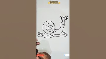 🐌 How to Draw a Cute Snail – Easy Step‑by‑Step Tutorial for Kids #SnailDrawing #DrawingForKids