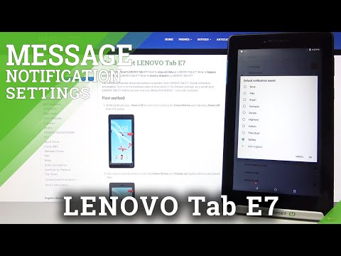 Notification Tones List Review - Lenovo Tab E7