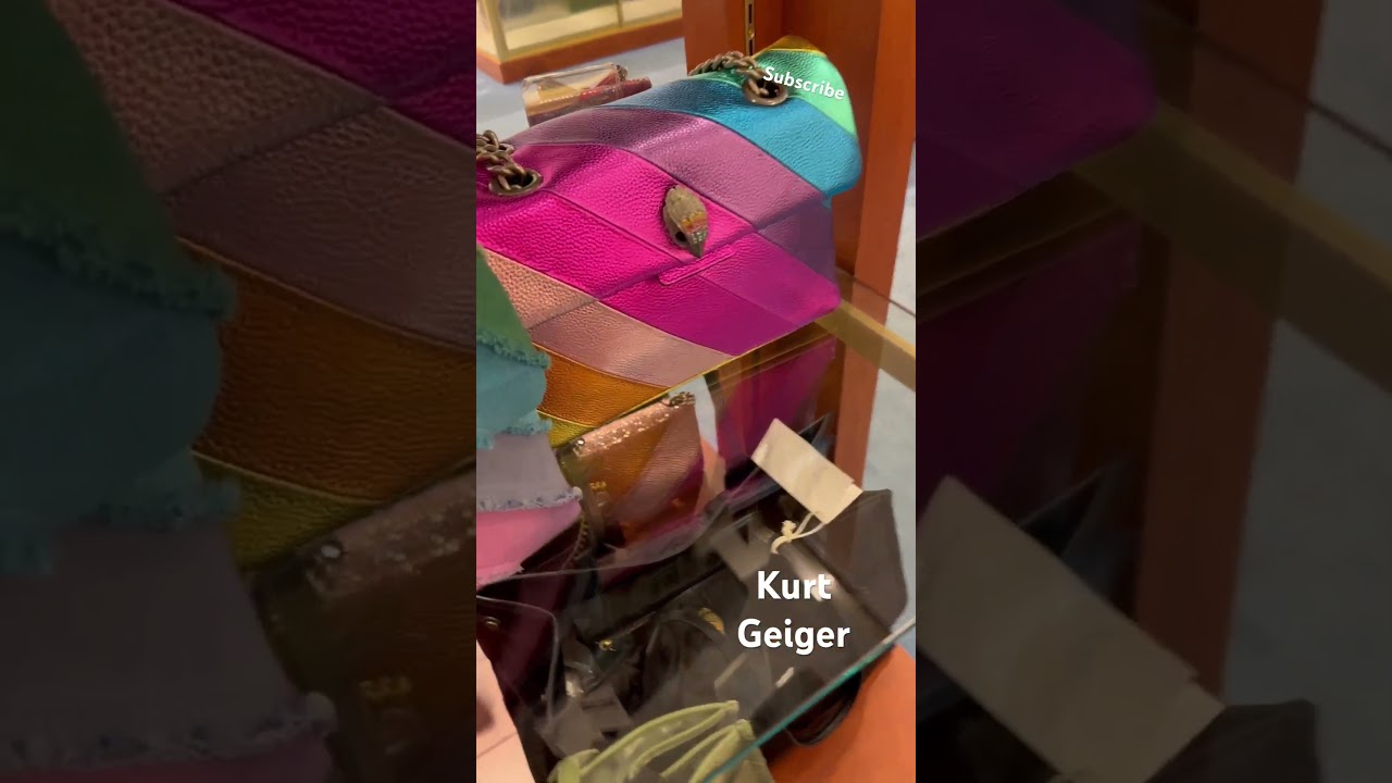 KURT GEIGER LONDON DENIM KENSINGTON & SHOREDITCH STUDDED SMALL CAMERA BAG 