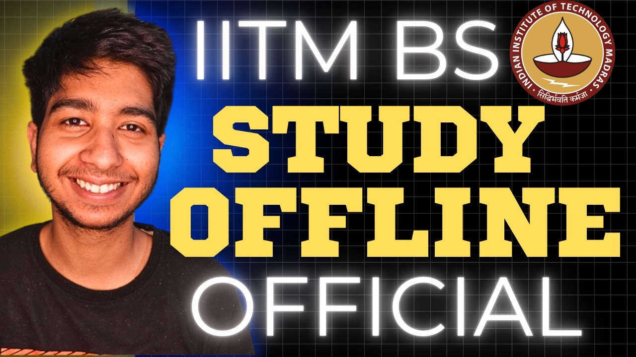 How BS Students Can Study at IIT Madras Campus Offline! - YouTube