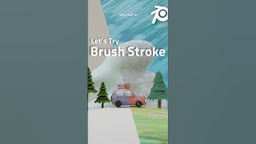 Blender brushstroke addon#shorts #blender3dmodel #blender #blenderbrushstroke