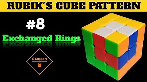 HOW TO MAKE EXCHANGED RINGS PATTERN IN A 3x3 RUBIK