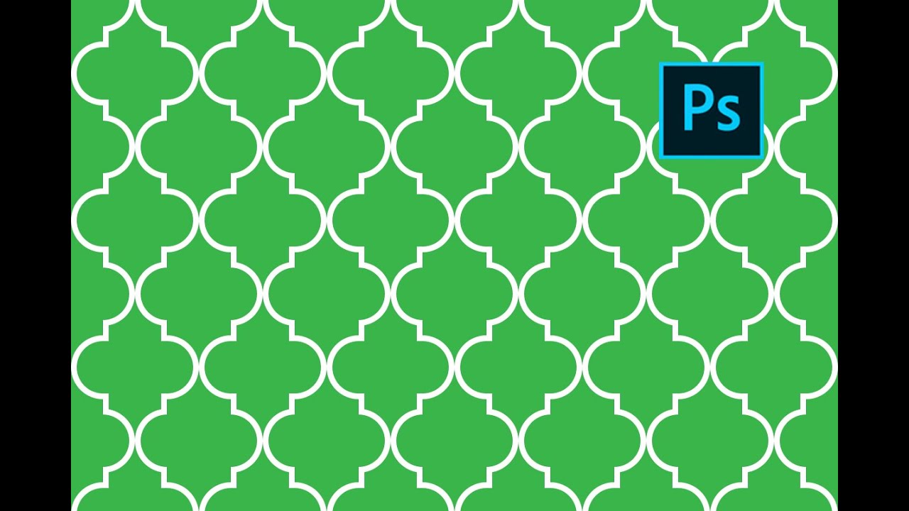 How To Make Moroccan Trellis Patterns In Photoshop||how to save pattern ...