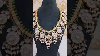 92.5 silver jewellery with 22 kt gold polish necklace...