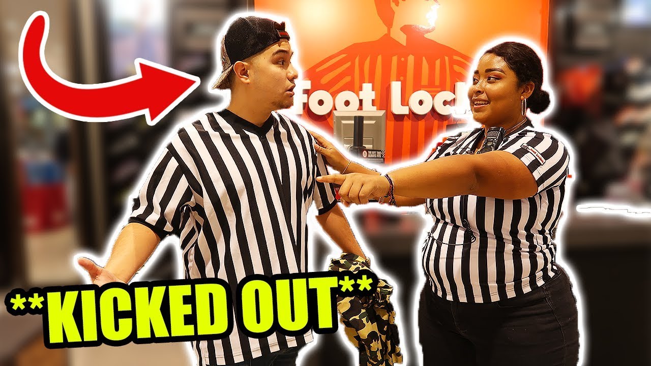 Kicked me out. What is a Footlocker.