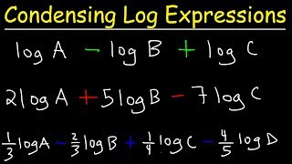 Condensing Logarithmic Expressions