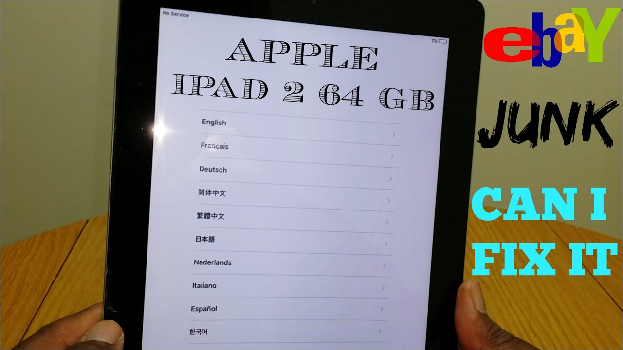 EBAY JUNK ( CAN I FIX IT ) IPAD 2  64 GB
