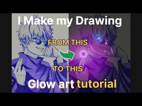 Glow art tutorial. How to do glow art easy tutorial 🤯 - YouTube