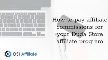 How to pay affiliate commissions for your Duda Store affiliate program
