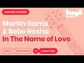 In The Name of Love (Lower Acoustic Guitar karaoke demo) Martin Garrix & Bebe Rexha