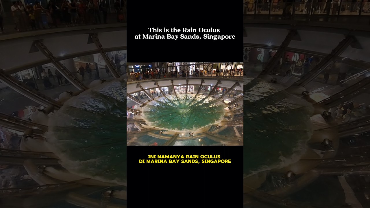 Rain Oculus at Marina Bay Sands Indoor whirlpool wonder in Singapore 