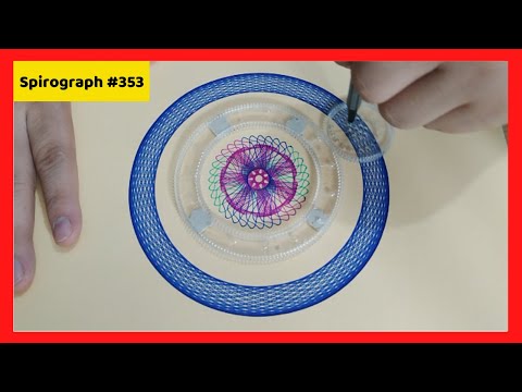 How To Draw Spirograph [ Spirograph Art ] #353