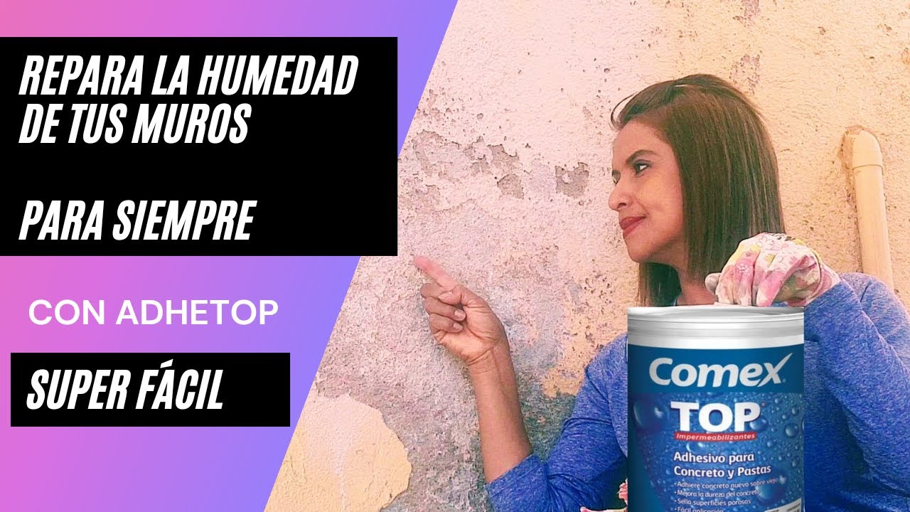 Cómo resanar la pared para siempre con adhetop de Comex - YouTube