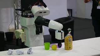 TIAGo autonomously cleaning up a table RoboCup German Open 2018