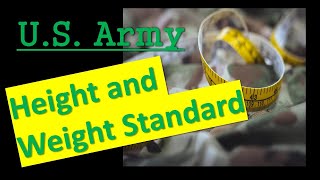 Army Height and Weight Standard
