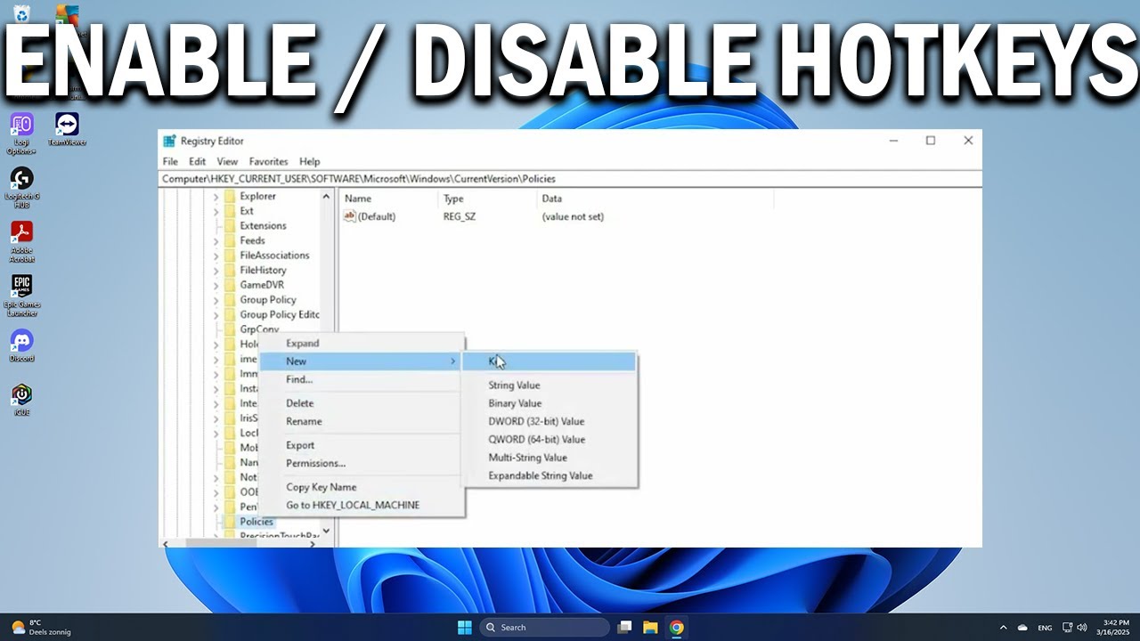 How To Enable or Disable Keyboard shortcut key or Hotkeys in Windows 10 - Easy Fix