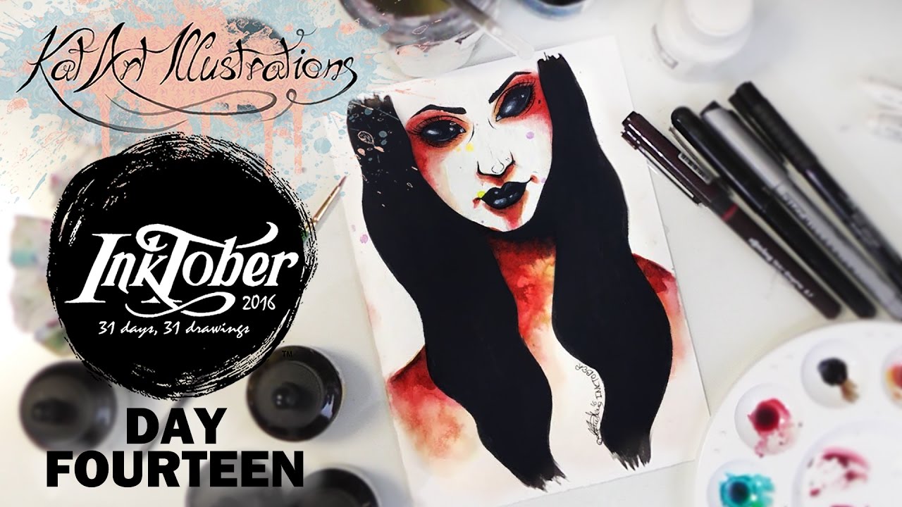 INKTOBER Challenge 2016 - Day Fourteen: KatArt Illustrations