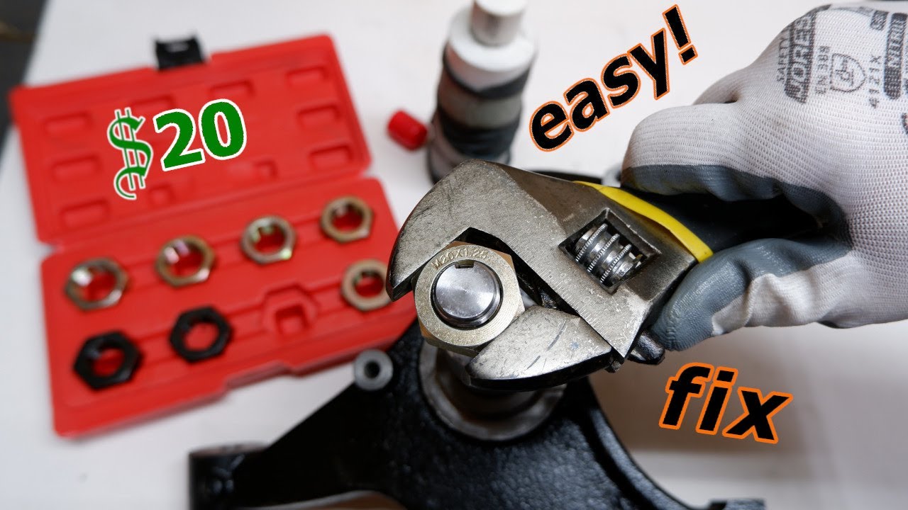 Spindle Axle Thread Repair Nut Kit YouTube