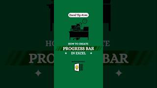 How to Create Progress Bar in Excel | Excel मे Progress Bar कैसे बनाए | #excel #microsoft #shorts...