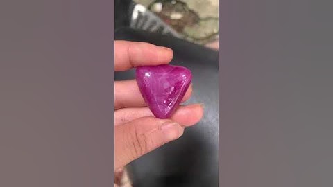 Ruby sáng đẹp mài tam giác xinh 109ct #rubygems #gem #music #love