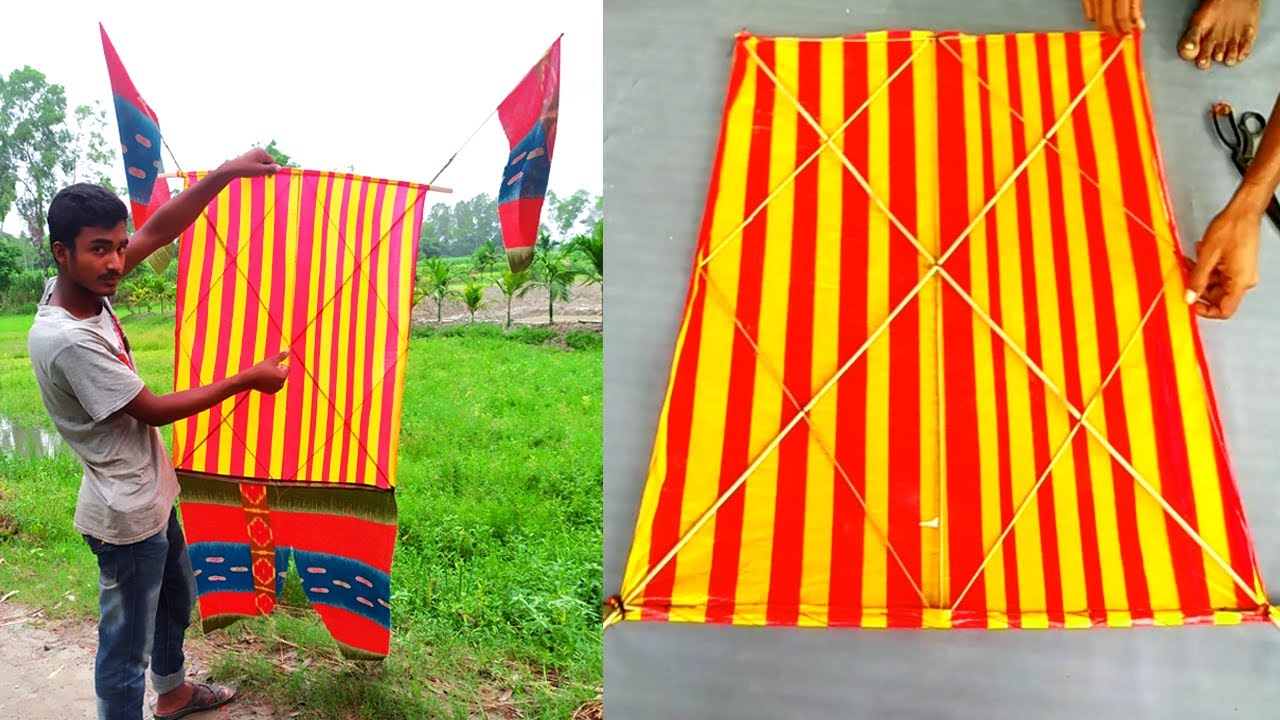 How to make a Beautiful Chong Kite | চং ঘুড়ি তৈরি করুন | Chong Kite Flying