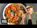 My EASY Korean Japchae Noodles - Marion's Kitchen