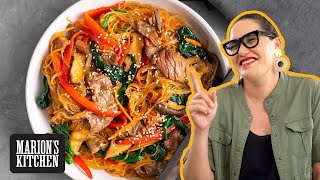 My EASY Korean Japchae Noodles - Marion's Kitchen