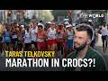 He ran a marathon in Crocs… for a powerful reason | Taras Telkovsky