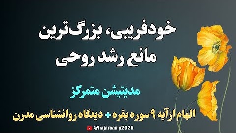 مدیتیشن آیه۹ سوره بقره|خود فریبی،بزرگترین مانع رشد روحی|قرآن|زیبایی|دانایی|نیکوئی|الهی قمشه ای|عرفان