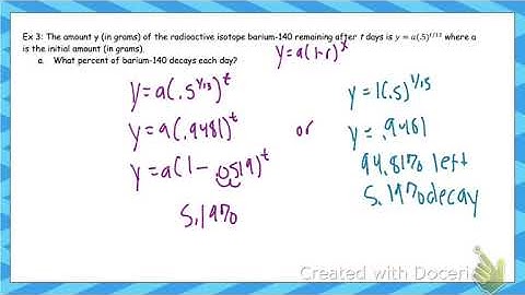 8.3 H Part 1: Exponential Applications