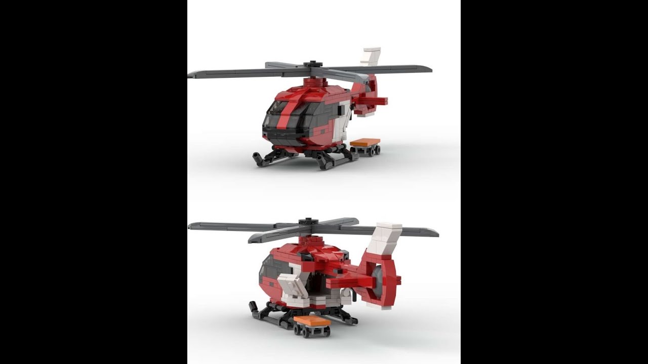 LEGO | MOC | Helicopter Type H145 "Christoph 47" DRF Luftrettung (German Air Rescue)