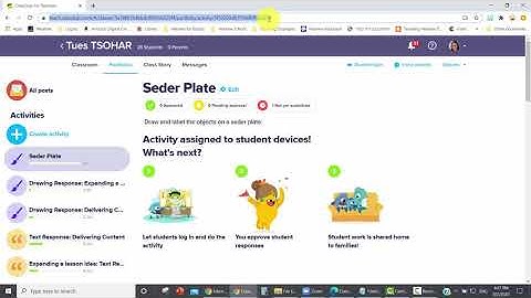 ClassDojo - Creating activities (assignments) and receiving student work