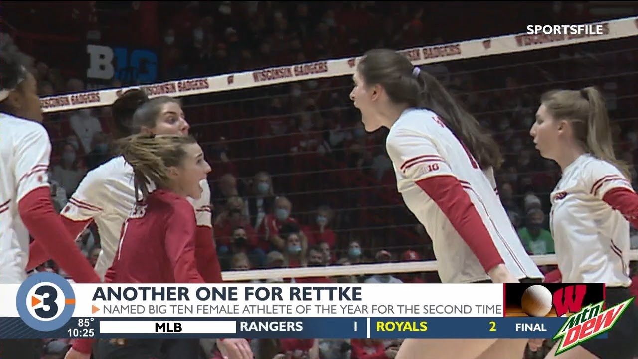 Wisconsin Badgers star Dana Rettke named Big Ten Female Athlete of the