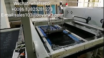 Automatic table screen printing machine for glove