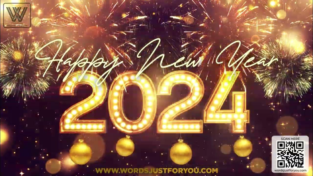 Full HD Happy New Year 2025 Countdown and Fireworks Video with Sound