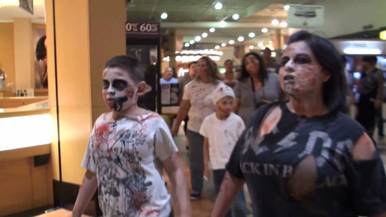 Zombies walk through Imperial Valley Mall