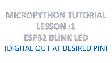ESP32 MICROPYTHON  BLINK LED #micropython #embedded #esp32 #programming #coding #blink #trending