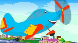 wheels on the plane nursery rhymes for children by kids tv