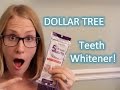 DOLLAR TREE TEETH WHITENER REVIEW!