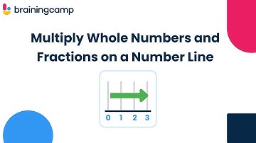Multiply Whole Numbers and Fractions on a Number Line | Brainingcamp