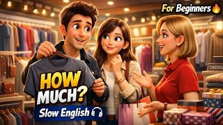 Learn English at a Clothing Store in New York | Slow and Easy English for Beginners (ELS)