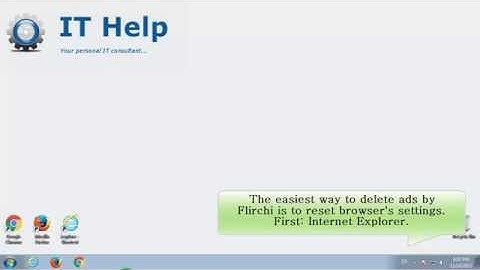 How to remove Flirchi ads by reseting browser