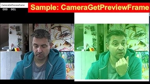 Windows 10 Sample: Camera Get Preview Frame