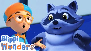 Blippi Meets a Raccoon! 🦝 | Magic Stories and Adventures for Kids | Moonbug Kids