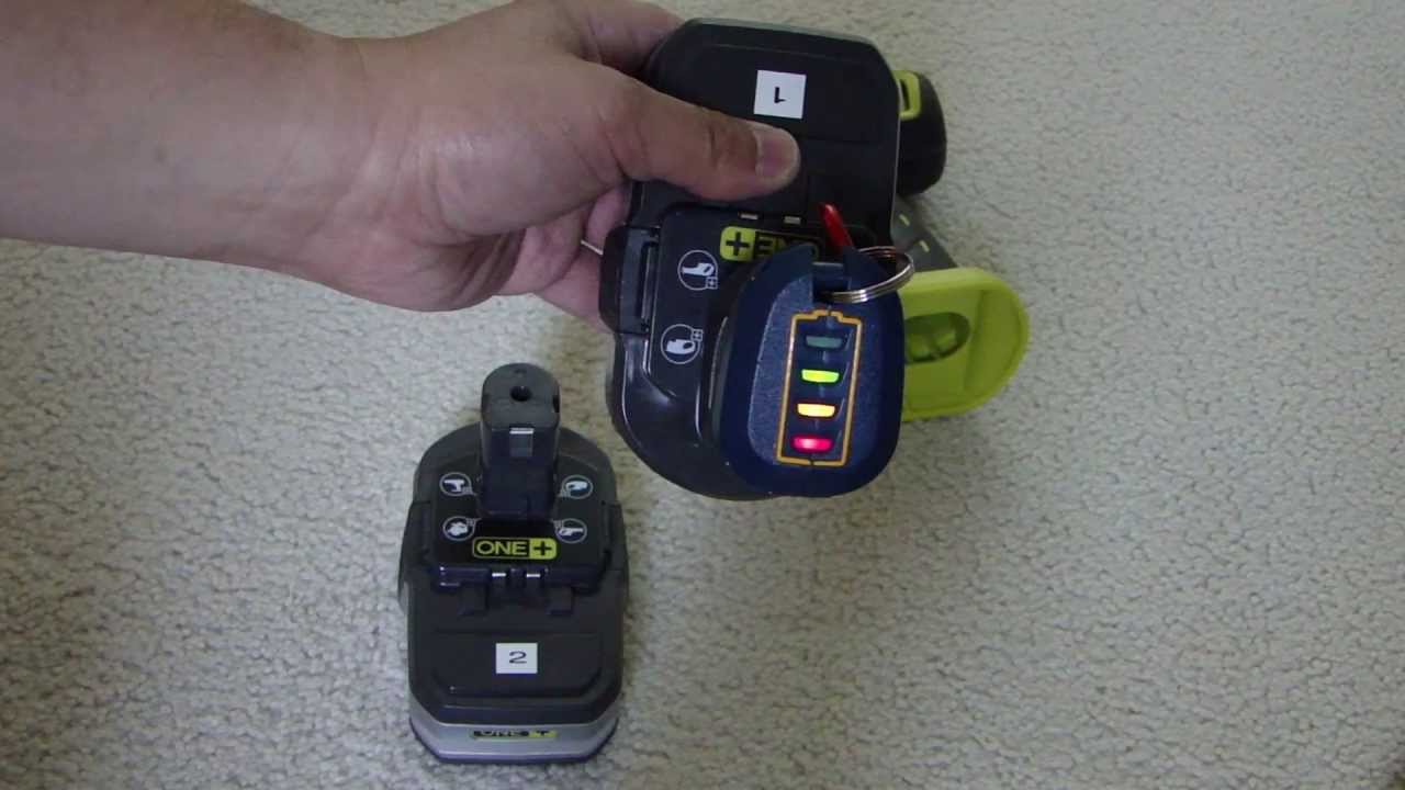 Ryobi 18V Battery Tester - YouTube