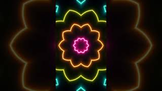 Full video soon the channel Very bright neon kaleidoscope #background #videobackground #free